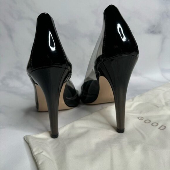 Good American Cinder-F*CKING-RELLA Pump In Light Smoke Size 10 - Picture 4 of 10